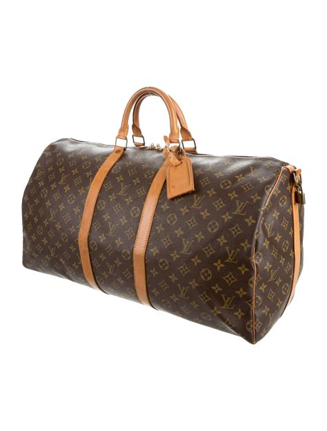 lv keepall monogram|keepall 55 with shoulder strap.